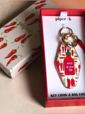 PIPER K HOT CHILI PEPPER SPICE UP YOUR LIFE, KEYCHAIN BAG CHARM TIK TOK VIRAL